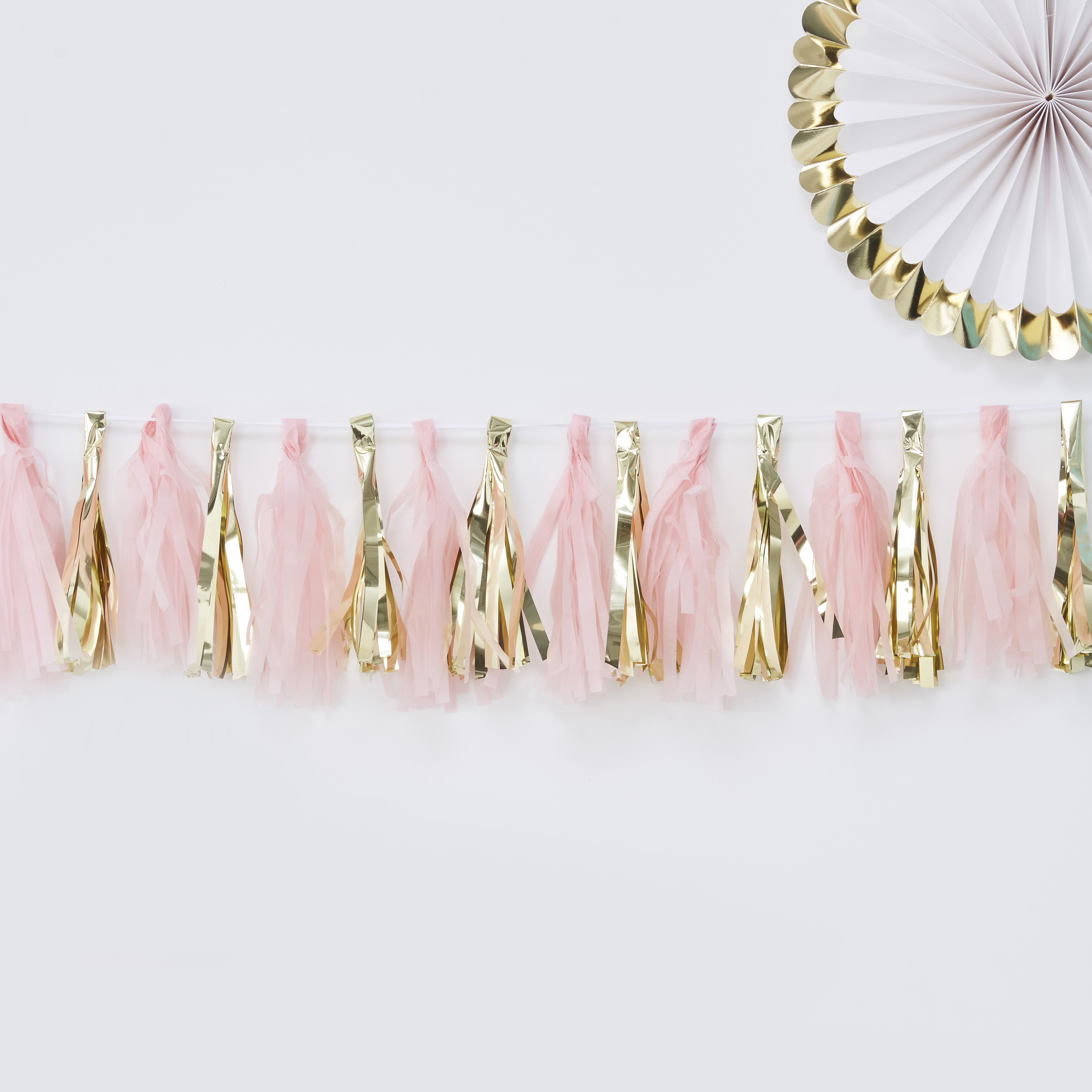 Pink and Gold Tassel Garland Party Decoration Ginger Ray Ginger Ray