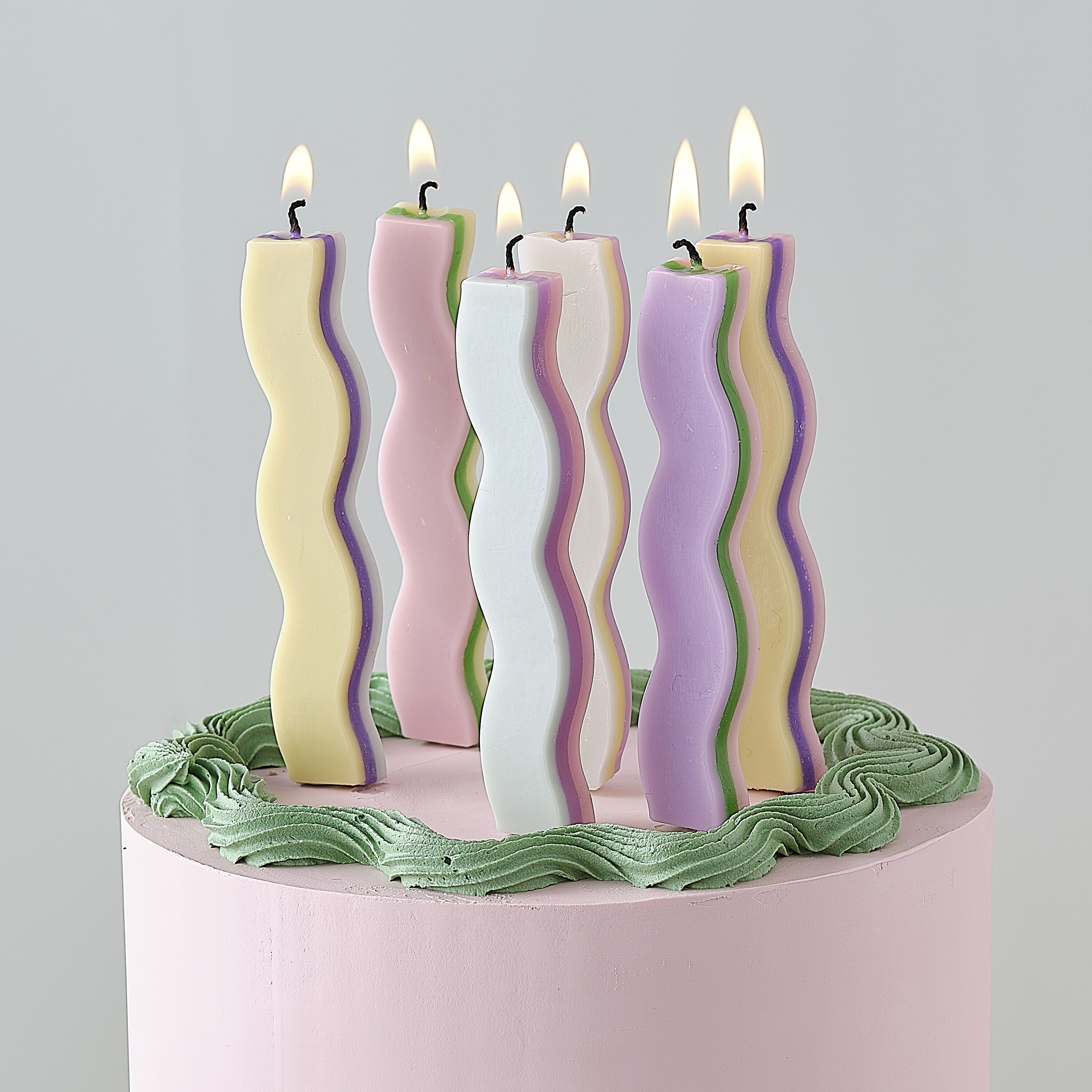 Pastel Wave Birthday Candles Ginger Ray