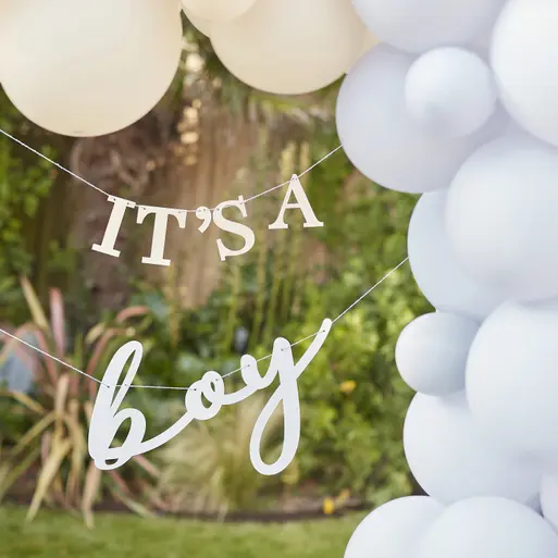 It s a Boy Baby Shower Bunting Ginger Ray